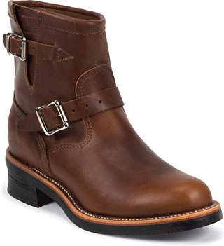 Chippewa Boots Pierce Tan 7 Inch in Cordovan - Chippewa Boots Mens